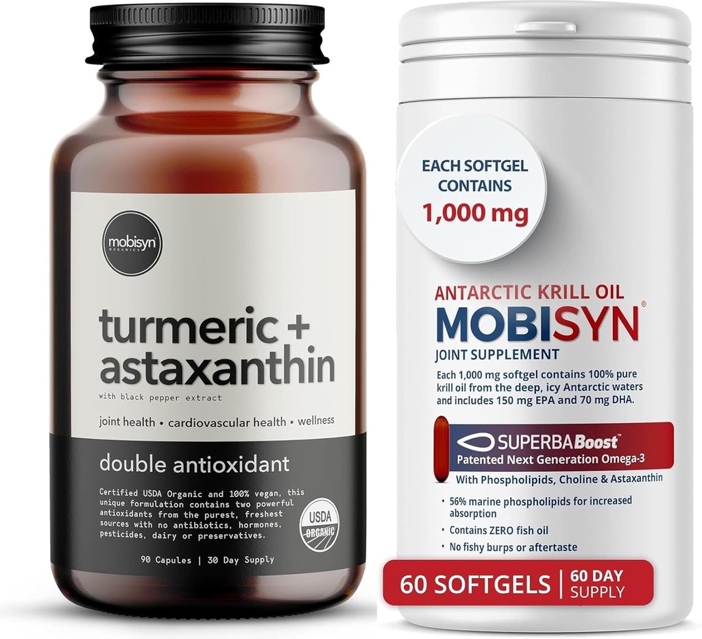 Orgânicos Açafrão com suplemento Astaxantina + Puro óleo de krill
