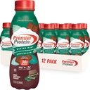 Premier Protein Shake, Edição limitada Chocolate de hortelã de inverno, 30g de proteína, 1g de açúcar, 24 vitaminas e minerais, Nutrientes para apoiar a saúde imunológica, 11.5 oz, 12 embalagem