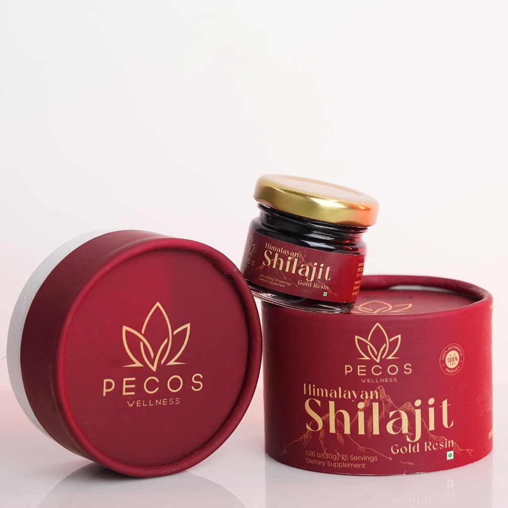 Puro Himalaya Shilajit Resin Alta potência grau de ouro para homens e mulheres , 100 Servings for Energy Boost & Imune Support, 85+ Trace Minerals, 76%+ Ácido Fulvico, com relatório de teste de laboratório, 30g