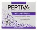 Peptiva 26 bilhões UFC Probiótico e suporte ao sono - Multi-Strain Probiótico validado clinicamente - Lactobacillus e Bifidobacterium, Melatonina - 15 Contagem