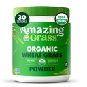 Pó de grama de trigo incrível: 100% de grama de trigo de folha inteira pó para energia, Detox e suporte de imunidade, Chlorophyll fornecendo verdes, 30 Servings