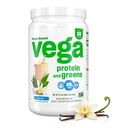 Vega Protein and Greens Protein Powder, Baunilha - 20g Planta Based Protein Plus Veggies, Vegan, Non GMO, Ervilha Protein for Women and Men, 21,7 Ounce (Packaging May Vary)