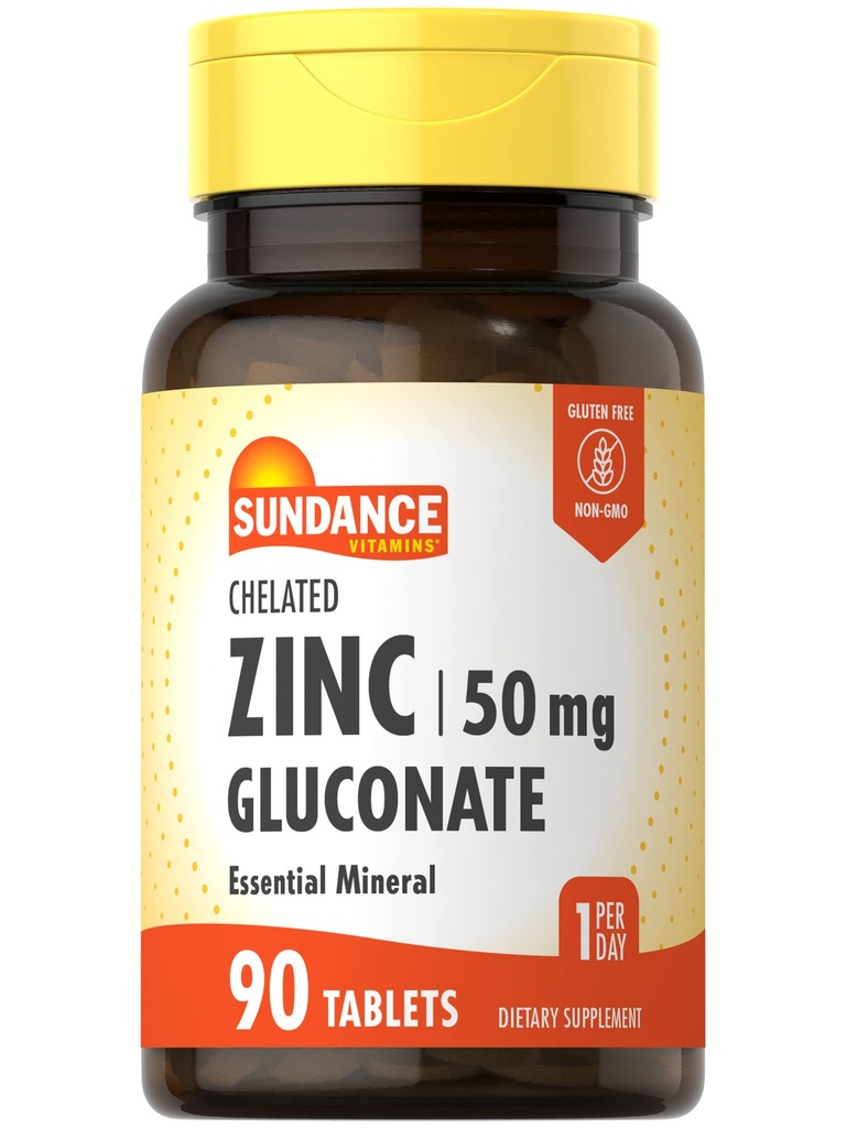 Sundance Zinc Supplement 50mg ou 90 Comprimidos