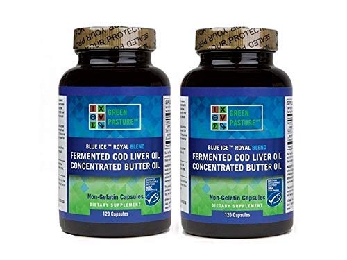 Verde Pasture Blue Ice Royal Butter Oil Fermented Cod Liver Oil Mistura 240