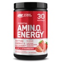 Optimum Nutrition Amino Energy - Pré-treino com chá verde, BCAA, Amino Acids, Keto Friendly, Extrato de café verde, Pó de energia - Juicy Strawberry Burst, 30 Servings (Packaging May Vary)
