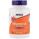 Agora Alimentos Vitamina A, 25000 UI de óleo de fígado de peixe, 250 Softgels (Pacote de 2)
