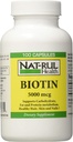 NAT- Rul Biotin 5000 mcg Cápsulas 100 ea