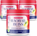 (3 Pack) Baobab Bliss pó, Baobab Bliss pó orgânico, Baobab Bliss pó todo o suplemento de fibra natural, Baobab Bliss fruto em pó, Baobab Bliss pó revisão orgânica, 90 Servs para 3 meses