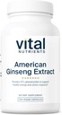 Nutrientes Vitais - American Ginseng - Suporte Energético - Endurance Mental and Physical - 100 Cápsulas Vegetarianas por Garrafa - 250 mg