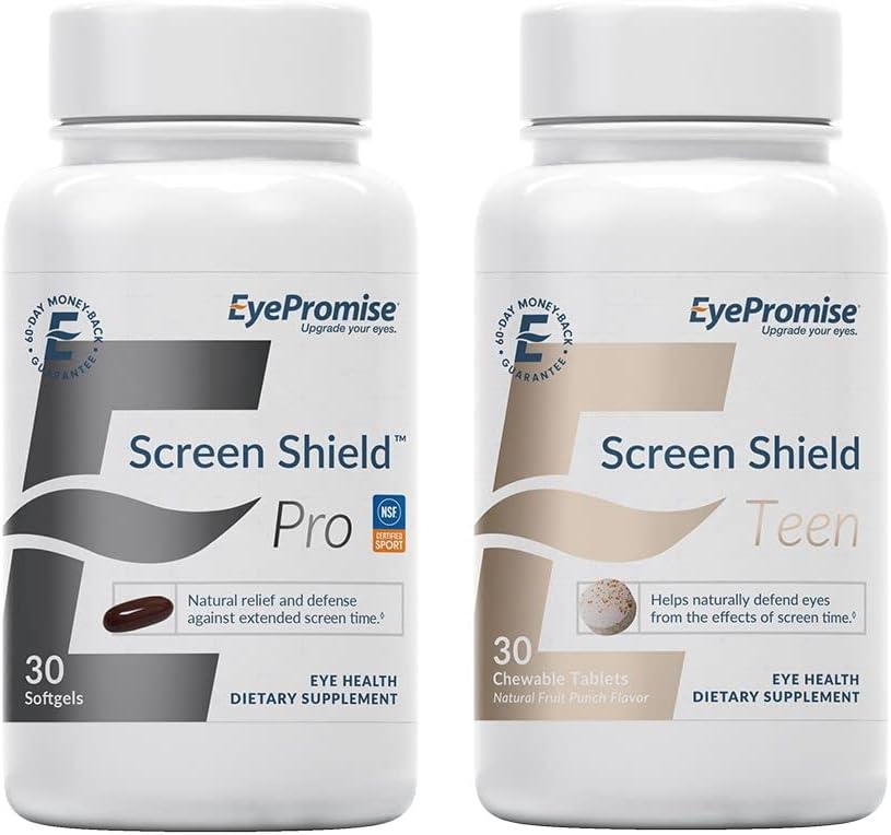 EyePromete escudo de tela All-in-One Eye Vitamina escudo de tela adolescente mastigável olho Vitamina
