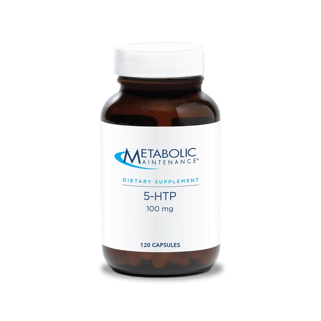 Manutenção Metabólica 5-HTP - Administra 100 mg 5-Hydroxytryptophan - Suporta Caminhos de Serotonina, uma Positive Outlook & Restfuness - 120 Servings - 120 Cápsulas
