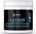 L-Lysine pó para gatos e gatinhos, frango aromatizado suplemento de lisina para gatos e gatinhos e cães para apoiar a saúde imune, função ocular normal e saúde respiratória, extra grandes 125 gramas.