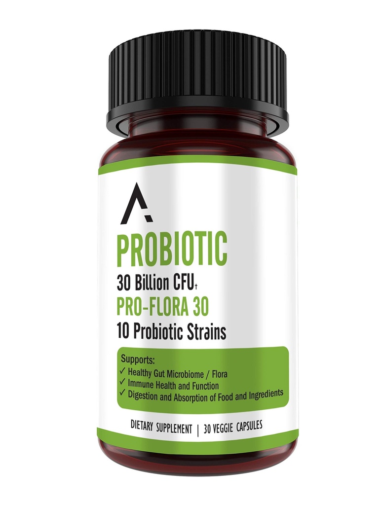 Nutrição ascendente Bacillus Subtilis Probiótico - 30 Bilhões UFC Probióticos Multi-Strain para Mulheres e Homens - Suporta Saúde Digestiva e Gut - 30 Cápsulas