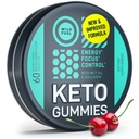 MCT Oil Keto Gummies Impulsionador de Metabolismo de Colágeno - Pré-treino Gummy Energia Mastiga Keto Candy - Energia Física e Mental, Baixo Carbo, Baixa Caloria - 60 Gummies de Colágeno de Cereja para Mulheres e Homens