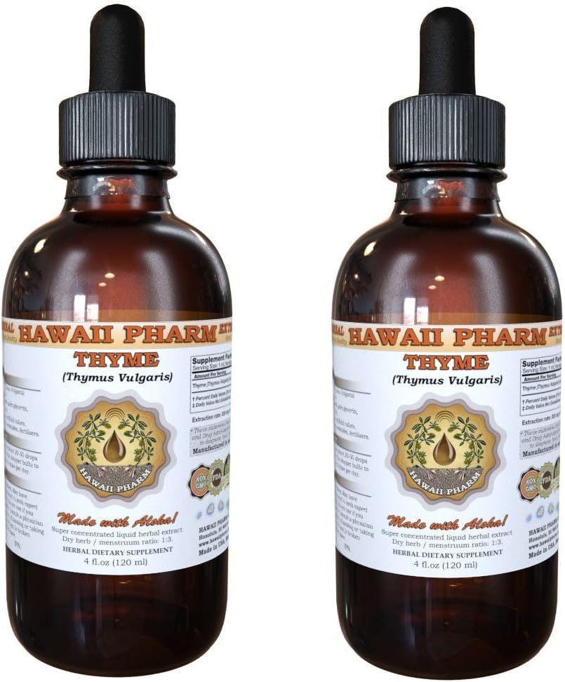 Hawaii Pharm Thyme (Thymus vulgaris) Liquid Extract 2x4 fl. oz