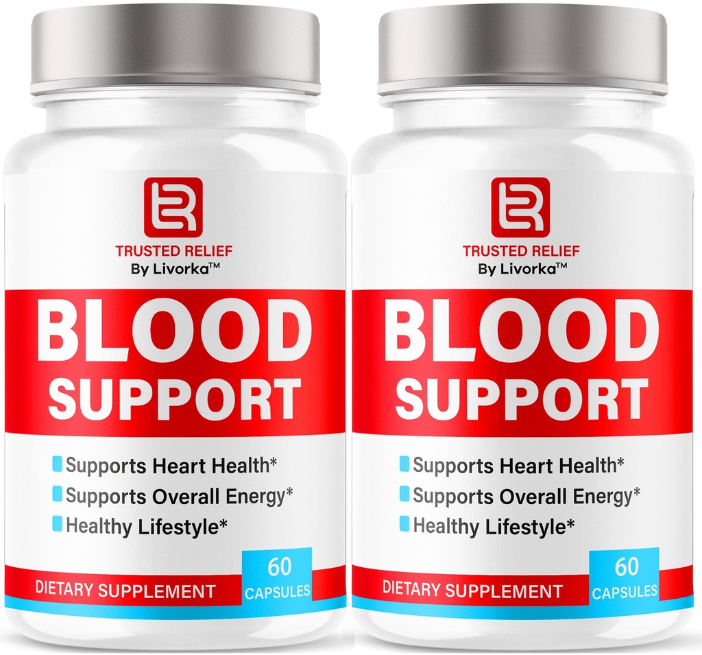 (2 Pack) Trusted Relief Blood Support Cápsulas - Oficial Trusted Relief Blood Support Pills Vitamina, Natural Trusted Relief Advanced Premium Formula Wellness & Overal Health, 60 Cápsulas para 2 meses