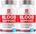(2 Pack) Trusted Relief Blood Support Cápsulas - Oficial Trusted Relief Blood Support Pills Vitamina, Natural Trusted Relief Advanced Premium Formula Wellness & Overal Health, 60 Cápsulas para 2 meses