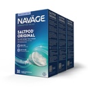 Navage SaltPod Bundle 3 30-Packs (90 SaltPods) - Navage Salt Pod Refils Only - Exclusivamente projetado para o Navage Sistema de Irrigação Nasal - Sinus Rinse e Salin Pods para alívio rápido e calmante
