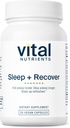 Vital Nutrients Sleep + Recuperar - Vegan Supplement - Suporte ao sono - Melatonina, Ashwagandha & L-Theanina - Gluten, Dairy & Soy Grátis - 30 Cápsulas