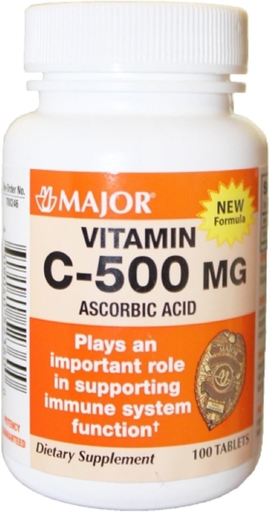 Vitamina C major 500 mg - 100 tabs (3 embalagens)