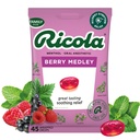 Ricola Berry Medley Garganta Gotas, 45 Conde, Delicioso alívio da garganta & cuidado, Anestesia oral, naturalmente saborosa