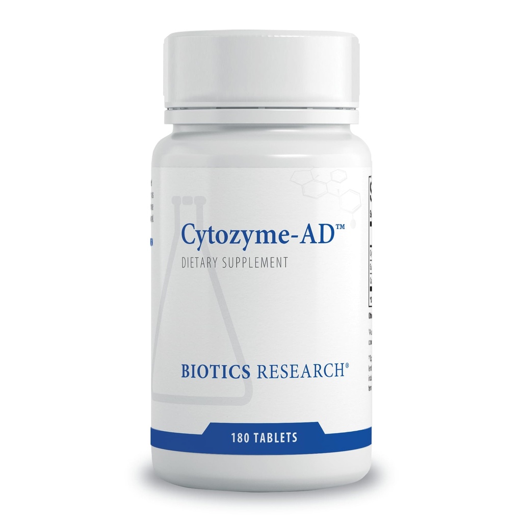 Biotics Research Cytozyme-ADTM Suplemento de suporte adrenal para mulheres e homens– apoia função adrenal saudável, níveis de energia normal e bem-estar geral e promove calma – 180 comprimidos