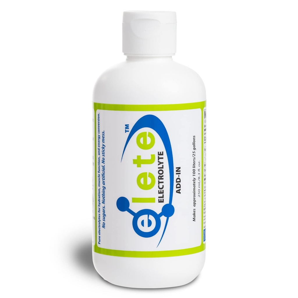 Elete Eletrolyte add-in gotas de hidratação de sódio, magnésio, potássio e trace Minerals desfolhados, todos naturais Perna e músculo alívio do cãibra, transformar qualquer bebida em uma bebida esportiva, 8.3 oz