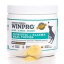 WINPRO Dog Probiótico Powder Refeição Topper, Spray Secado Plasma com Prebióticos e Probióticos para apoio digestivo e saúde gut para cães, todas as raças, idades e tamanhos, 60 Scoops, Made in USA