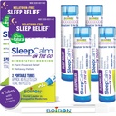 Boiron SleepCalm on the Go Sleep Aid for Deep, Relaxing, Restful Nighttime Sleep - Melatonin-Free e Non Habit-Forming - 80 Contagem por tubo - 4 tubos com caneta azul