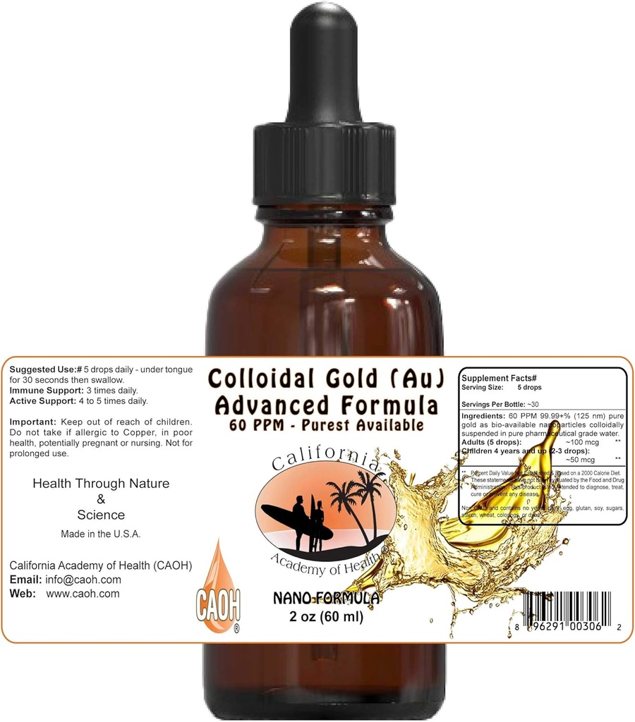 Ouro coloidal Au 2 onças da CAOH