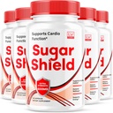 (5 Pack) Sugar Shield, Sugar Shield Blood Support, Sugar Shield Pills, Sugar Shield Cápsulas, Sugar Shield, Sugar Shield Fórmula avançada, Sugar Shield Reviews, 150 Cápsulas