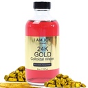 Eu Sou Alegria: Ouro Coloidal Líquido 24k 99,99% Puro 100ppm Ruby Red Water Based All Natural Electrolysis Grande garrafa de vidro de 8 onças