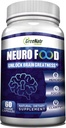 GreeNatr Brain Supplements for Memory and Focus - Ginko Biloba Cápsulas Brain Booster Supplement with B1, Folic Acid & Cálcio - Supplements for Cognitive & Brain Health 60 Cápsulas (1 garrafa)