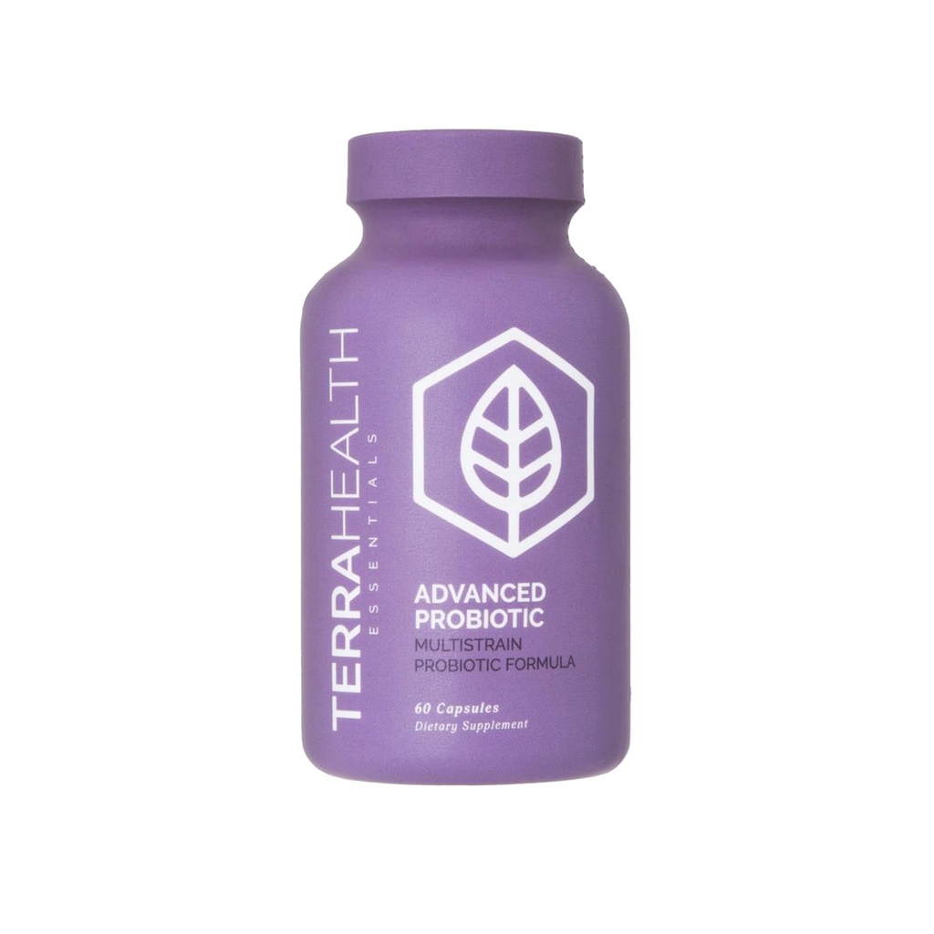 Terra Health Essentials Probióticos Avançados 50 bilhões de UFC Reduzir Bloating & Gas, Imune Support Fonte de 30 dias (60 cápsulas)