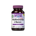 Bluebonnet Multi Mineral Plus Boron Cápsulas vegetarianas sem ferro, branco 90 contagem