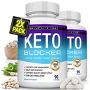 Toplux Keto Blocker Pills White Kidney Bean Extract - 1800 mg Natural Ketosis, Suporte Keto Diet, para Homens Mulheres, 90 Cápsulas, Suplemento