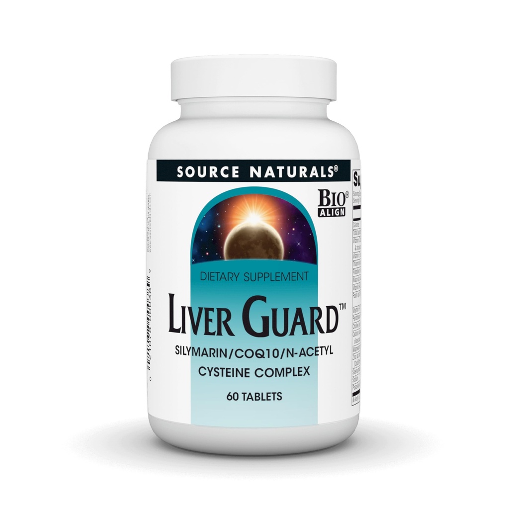 Source Naturals Liver Guard - Silymarin, CoQ10, N-Acetil Cysteine Complex - 60 comprimidos