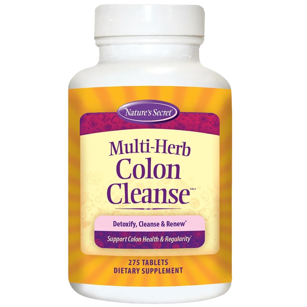 Limpeza de Colón Multi-Herb da Natureza, 275 Comprimidos
