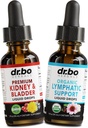 Vísula do Rim & Suplementos de drenagem linfática Drops - Suplementos orgânicos de bexiga do Rim Drops & Suporte Linfático Liquid Cleanse - Sistema de linfa do trato urinário da limpeza renal