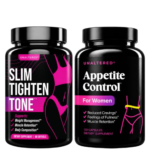 Unaltered Belly Fat Burner & Appetite Supressor - pacote de perda de peso para as mulheres - 1 mês de fornecimento