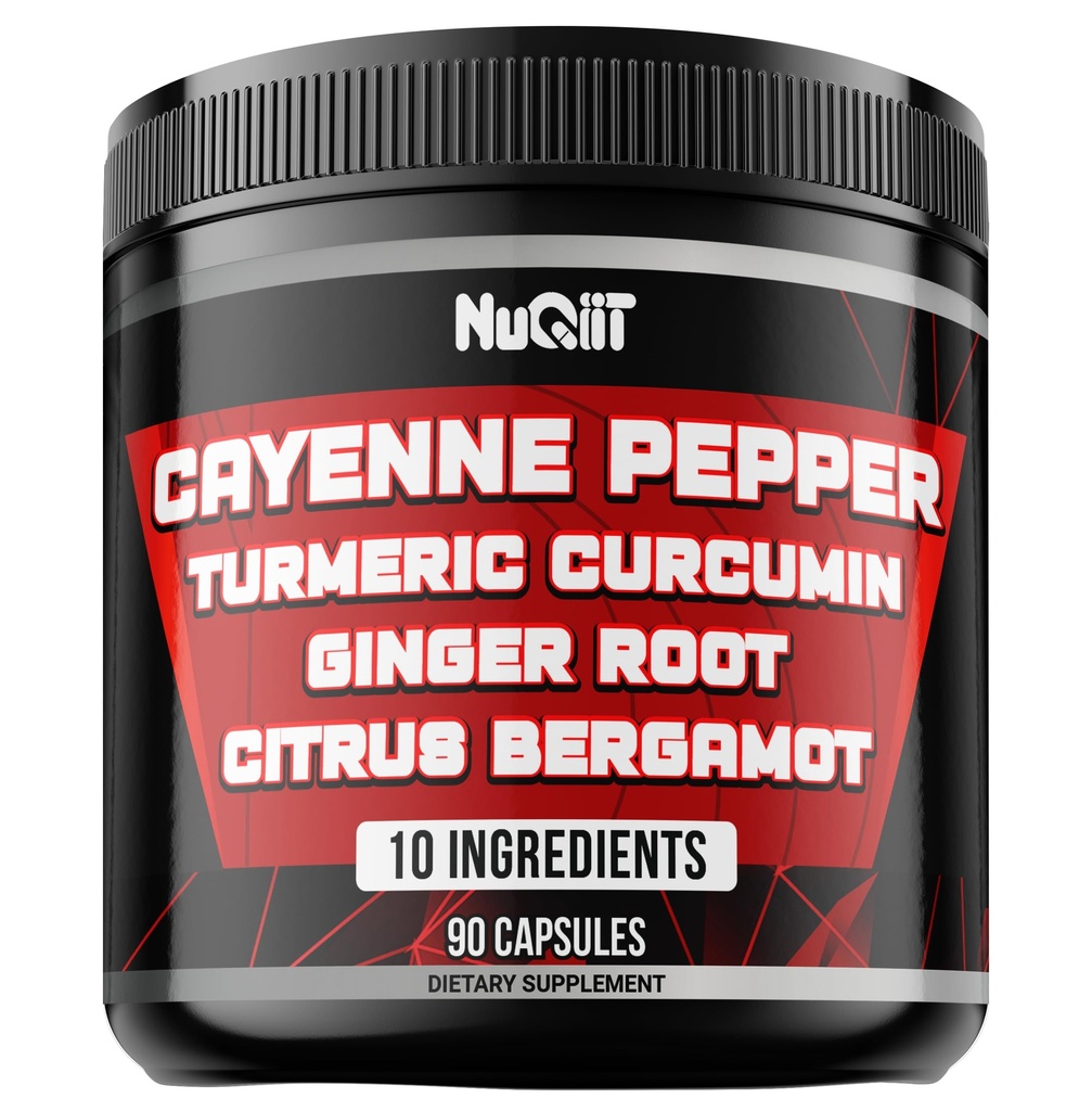 Cayenne Pepper Supplements with Turmeric Curcumin Root, Ginger Root, Citrus Bergamot & More - Saúde Digestiva, Sistema Imune, Saúde do Coração & Saúde Conjunta - 90 Cápsulas
