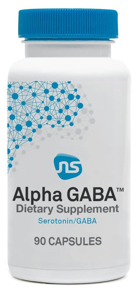 NeuroScience Alpha GABA Supplement - Ajuda calma não-drowsy com Vitamina B6, Limão Balm, Sensoril Ashwagandha & L Theanina Supplement - Ajude a acalmar a ansiedade, dia ou noite (90 Cápsulas)