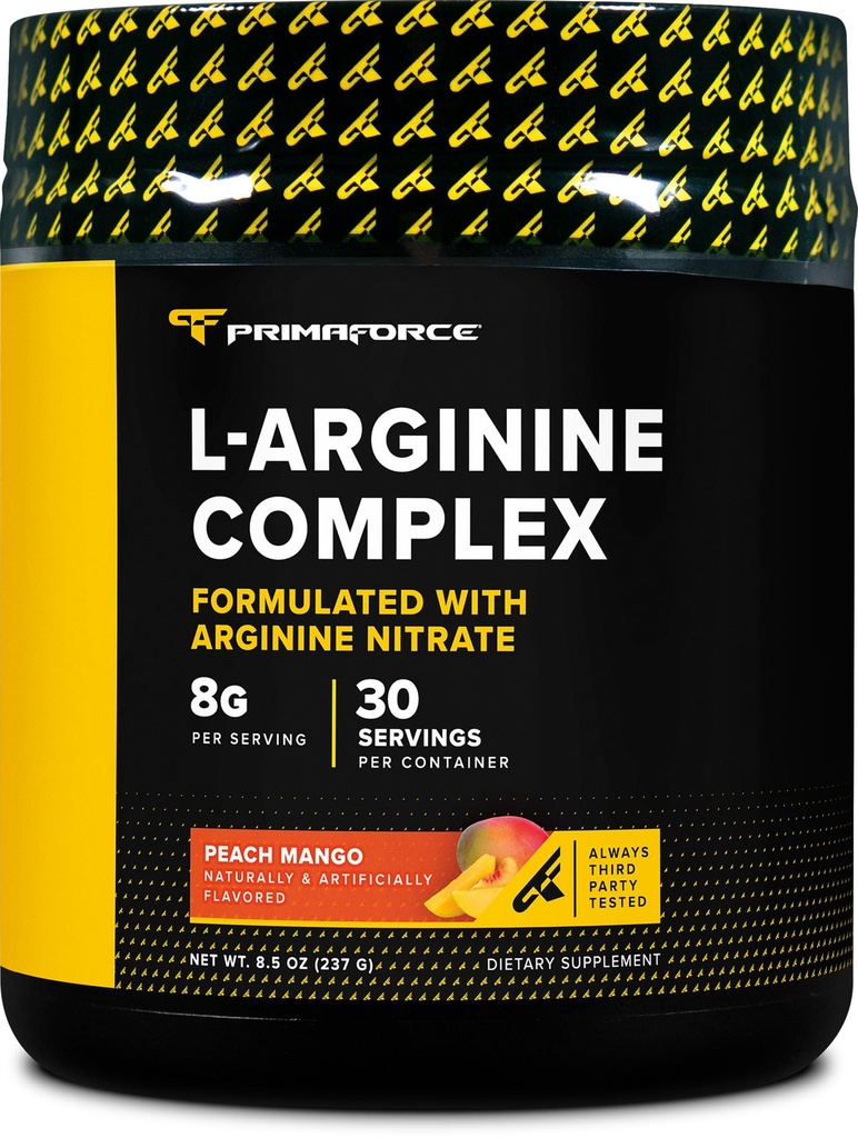 Primaforce L-Arginine Pó Complexo (30 Servings Per Garrafa ) Poderoso suplemento de construção de proteínas para ganhos máximos