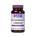 BlueBonnet Beta Carotene C e E Plus Cápsulas Vegetarianas de Selênio, 120 Count, White