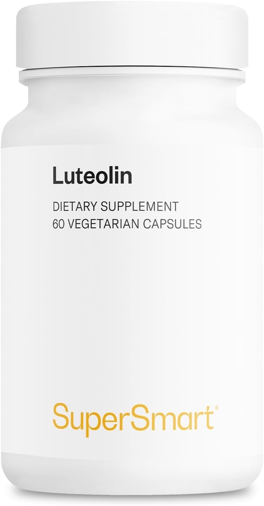 Supersmart - Luteolin 100mg por dia (80% Flavonoid) - Cérebro, Memória e Sistema Nervoso Suplemento de Suporte Não-GMO e Glúten Grátis - 60 Cápsulas Vegetarianas