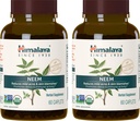 Himalaia Orgânico Neem Herbal Supplement, para Mild Acne & Clear Skin, Purificante, Ayurvedic, USDA Certified Organic, Non-GMO, Vegan, 600 mg, 60 Caplets Based Plant, 2 Pack