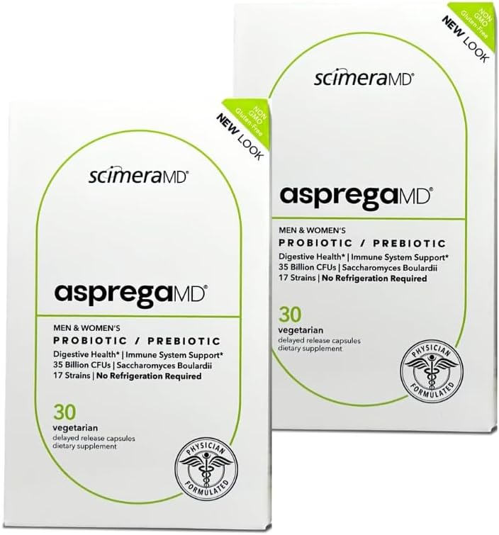 Asprega 30CT - Probiótica + Suplemento Prebiótico 17 Strains, 35 mil milhões de UFCs