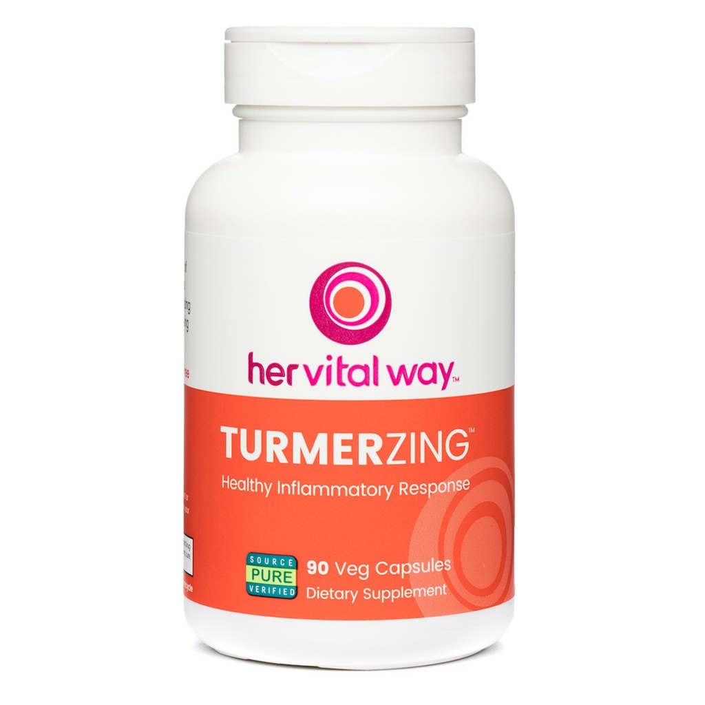 TurmerZing C-14 Testado Turmeric e Ginger para resposta inflamatória saudável, 95% Curcumins 5% Gingerols