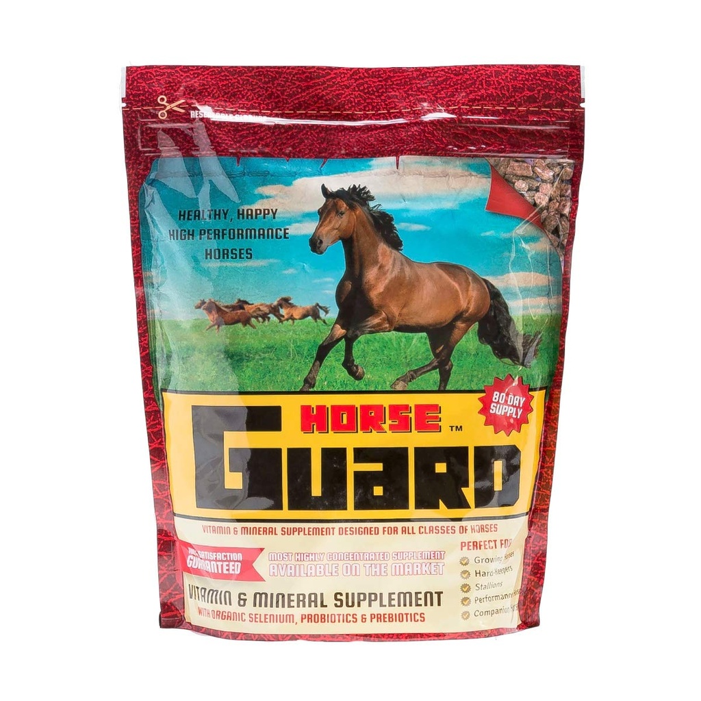 Guarda de Cavalo 10 lb, Suplemento Mineral de Vitamina Equina com Selênio Orgânico e Vitamina E