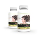 Wellgenix Purvana Max Cabelo, Pele, & Nails Cápsulas Vitamina, Biotina de dupla resistência 5000MCG, Fo-Ti Root, VIT A & B, Ácido Fólico (2 embalagem)